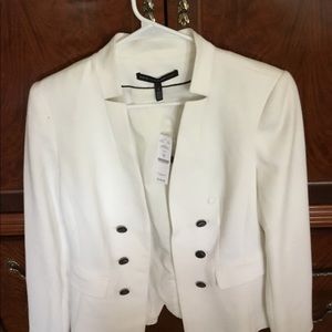 WHBM New white (ivory) colored blazer